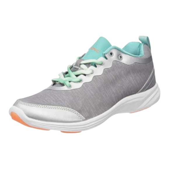 Vionic Shoes - Vionic Women's Agile Fyn Athletic Low Sneakers Gray /Teal Fabric (335FYN)